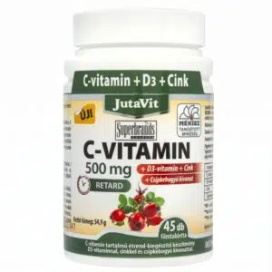 Jutavit c-vitamin+d3 500 mg tabletta 45 db
