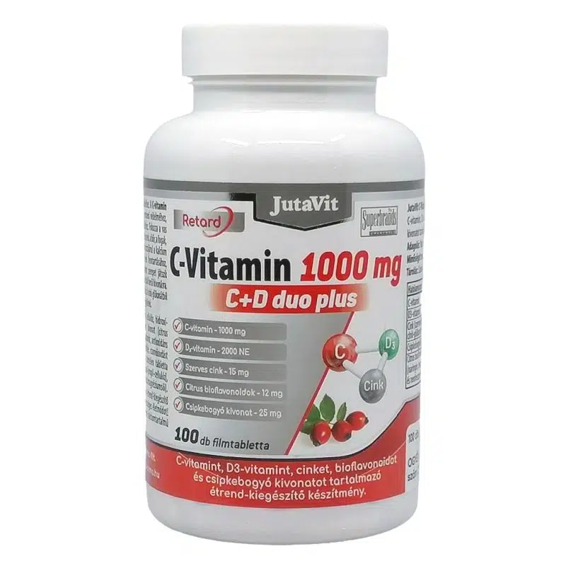 Jutavit C+D Duo Plus 100db RETARD tabletta Jutavit C+D Duo Plus 100db RETARD tabletta