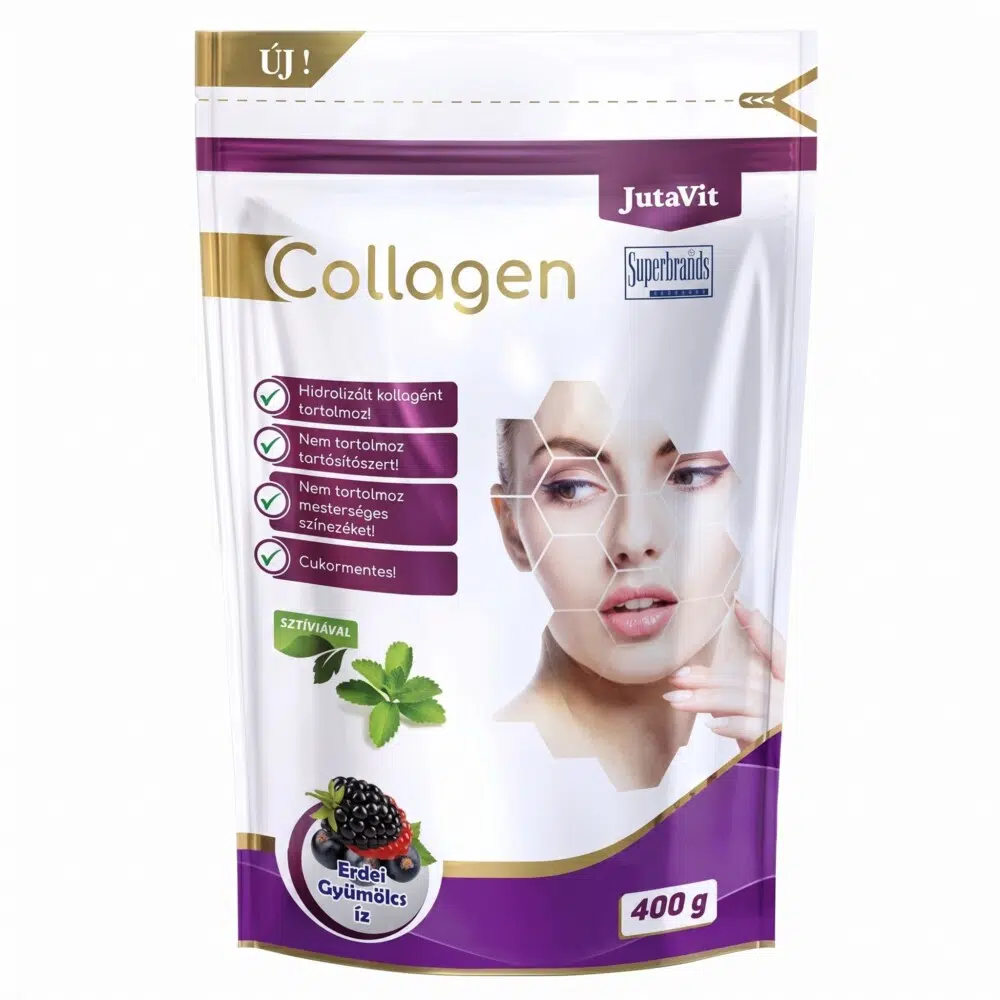 JutaVit Collagen Erdei Gyümölcs ízü italpor 400g JutaVit Collagen Erdei Gyümölcs ízü italpor 400g
