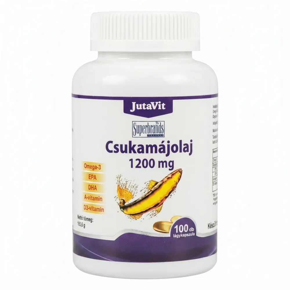 Jutavit Csukamáj olaj kapszula 100db Jutavit Csukamáj olaj kapszula 100db