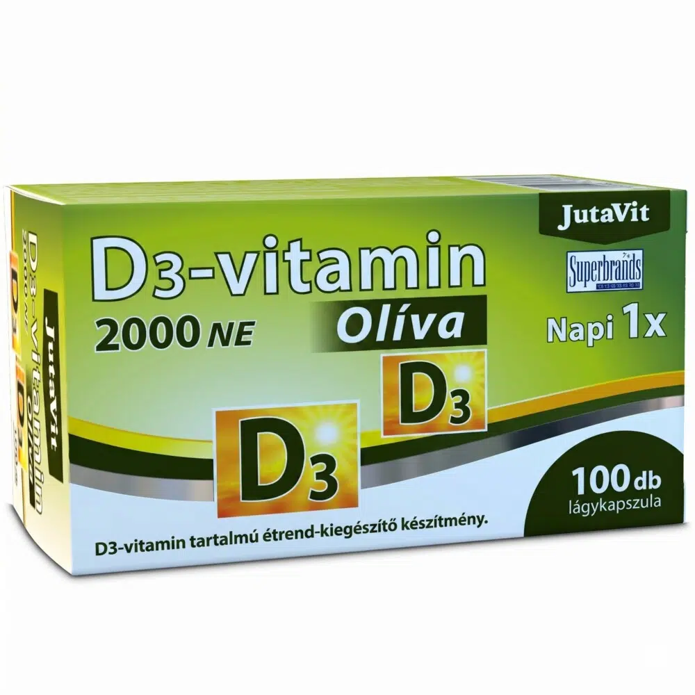 JutaVit D3-vitamin 2000NE Olíva 100db JutaVit D3-vitamin 2000NE Olíva 100db