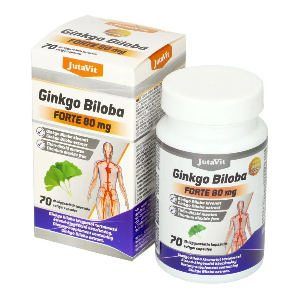 Jutavit ginkgo biloba forte kapszula 70 db Jutavit ginkgo biloba forte kapszula 70 db