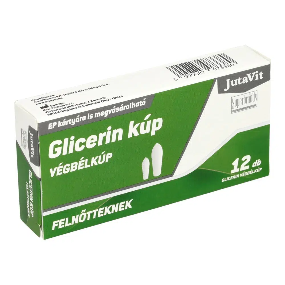 Jutavit Glicerines kúp Felnőtt 12db Jutavit Glicerines kúp Felnőtt 12db
