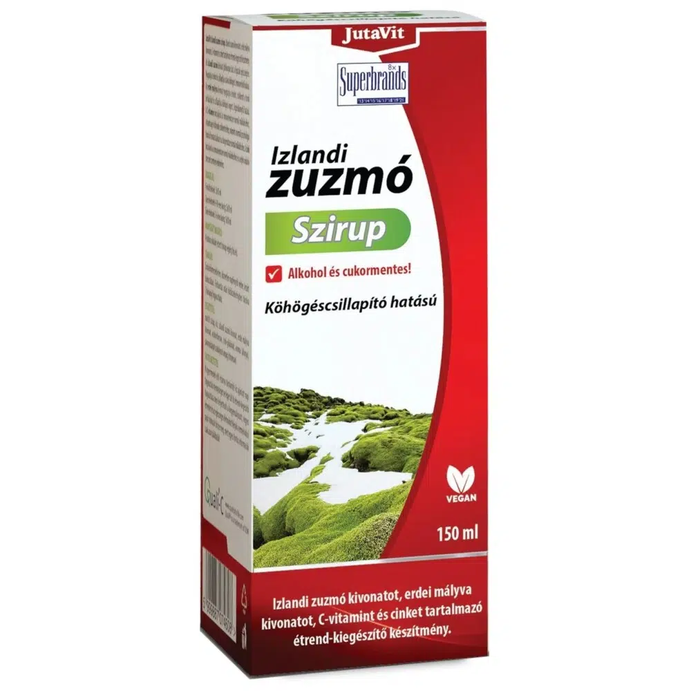 Jutavit Izlandi zuzmó szirup 150ml Jutavit Izlandi zuzmó szirup 150ml