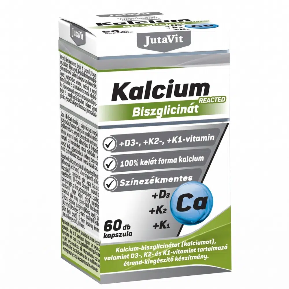 Jutavit Kalcium biszglicinát+D3+K2+K1 60db Jutavit Kalcium biszglicinát+D3+K2+K1 60db