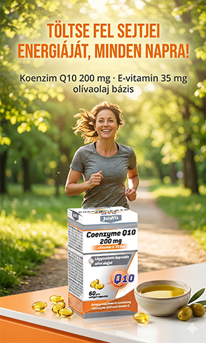 Jutavit Koenzim Q10 200mg + E-vitamin lágyzselatin kapszula