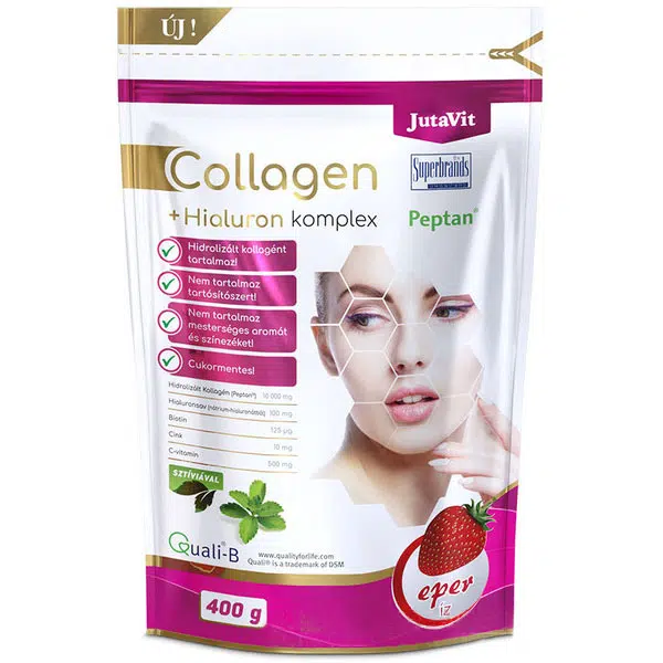JutaVit Collagen Komplex 400g - eper íz JutaVit Collagen Komplex 400g - eper íz