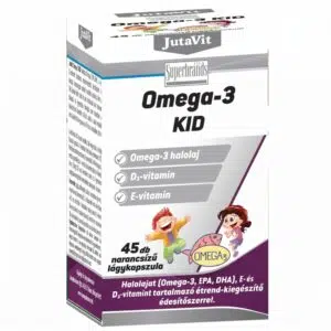 Jutavit omega-3 halolaj Kid lágykapszula 45 db
