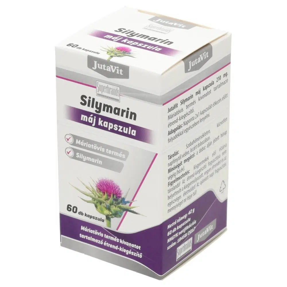 Jutavit silymarin 210 máj kapszula 60db Jutavit silymarin 210 máj kapszula 60db