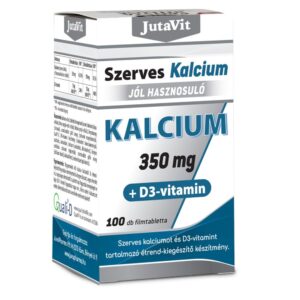 JutaVit Szerves Kalcium 350mg +D3 vitamin 100db