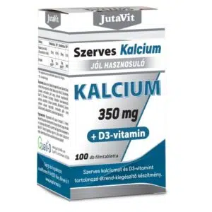 JutaVit Szerves Kalcium 350mg +D3 vitamin 100db
