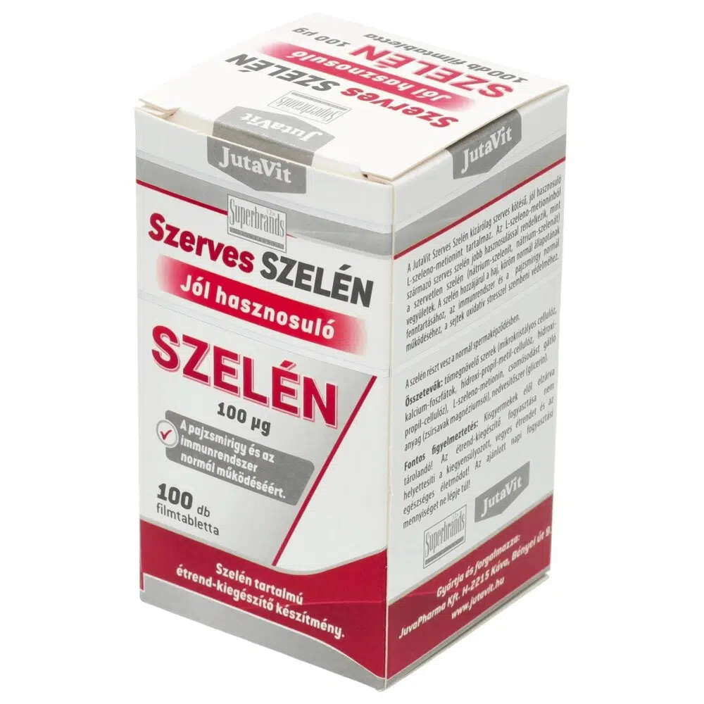 Jutavit Szerves Szelén tabletta 100db Jutavit Szerves Szelén tabletta 100db