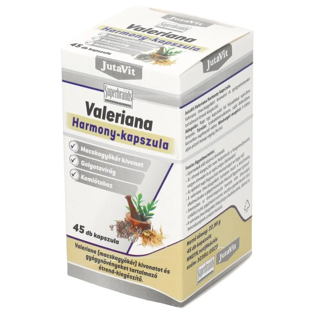 Jutavit valeriana harmony 45db kapszula Jutavit valeriana harmony 45db kapszula