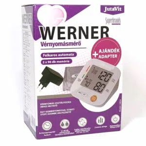 Jutavit Werner aut. felkaros vérnyomásmérő + adapter