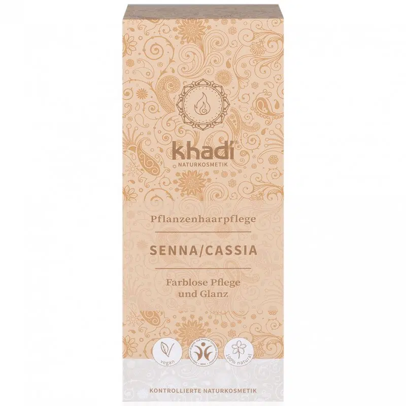 Khadi Hajápoló kúra - Senna/Cassia (hajfestékpor színtelen) 100g Khadi Hajápoló kúra - Senna/Cassia (hajfestékpor színtelen) 100g