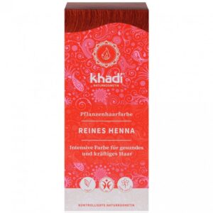 Khadi Hajfesték por Élénkvörös - 100%Henna 100g