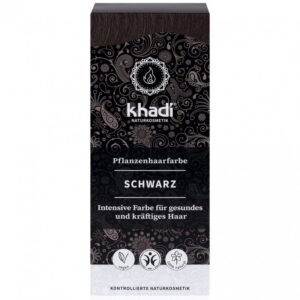 Khadi Hajfesték por - Fekete 100g