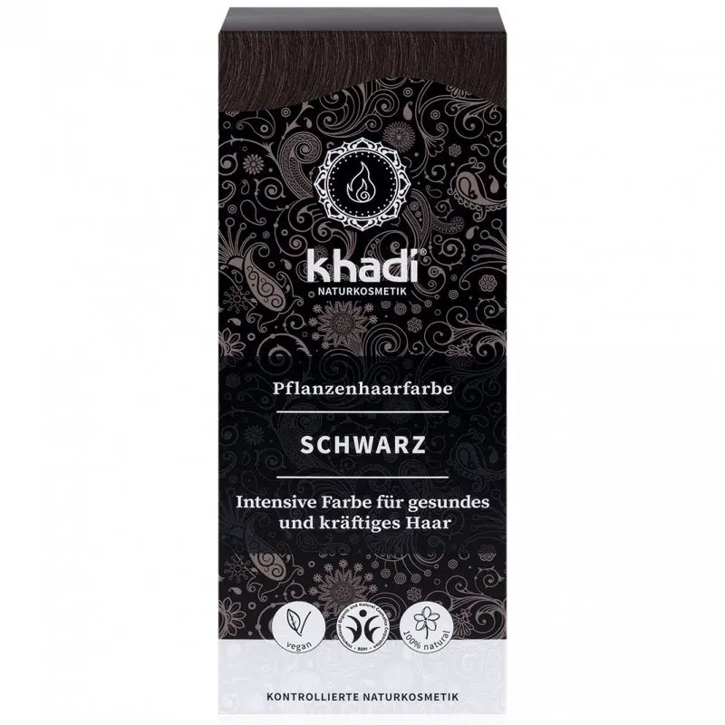 Khadi Hajfesték por - Fekete 100g Khadi Hajfesték por - Fekete 100g
