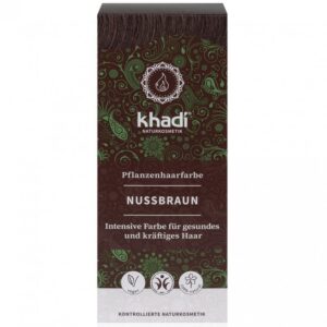 Khadi Hajfesték por - Mogyoróbarna 100g