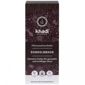 Khadi Hajfesték por - Sötétbarna 100g
