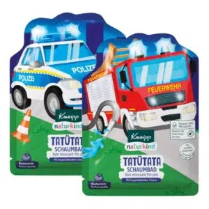 Kneipp Naturkind - színes habfürdő - Tatütata (tűzoltó vagy rendőrautó grafikával) 40ml