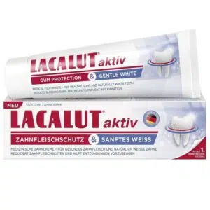 Lacalut Aktiv gum protection & gentle white fogkrém 75ml