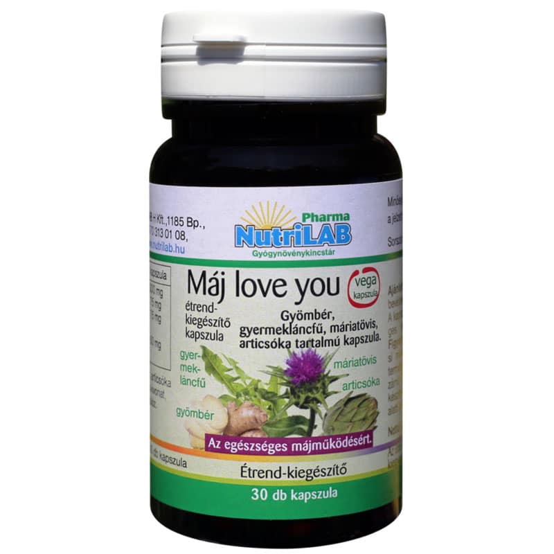 Nutrilab Máj love you kapszula 30db Nutrilab Máj love you kapszula 30db