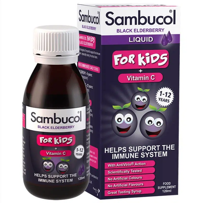 Mannavita Sambucol fekete bodza szirup gyermek 120ml Mannavita Sambucol fekete bodza szirup gyermek 120ml