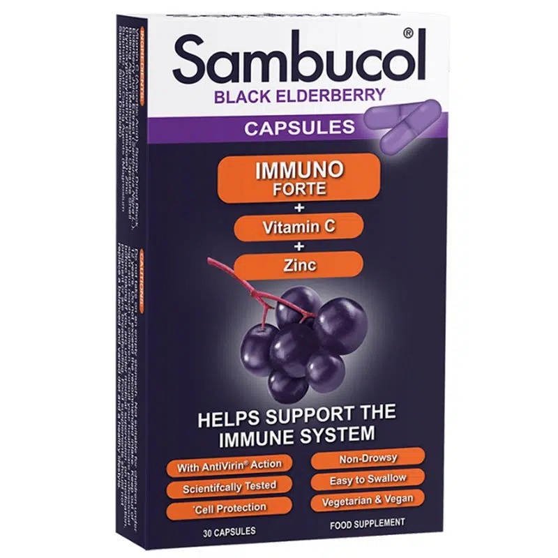Mannavita Sambucol Immuno Forte kapszula 30db Mannavita Sambucol Immuno Forte kapszula 30db