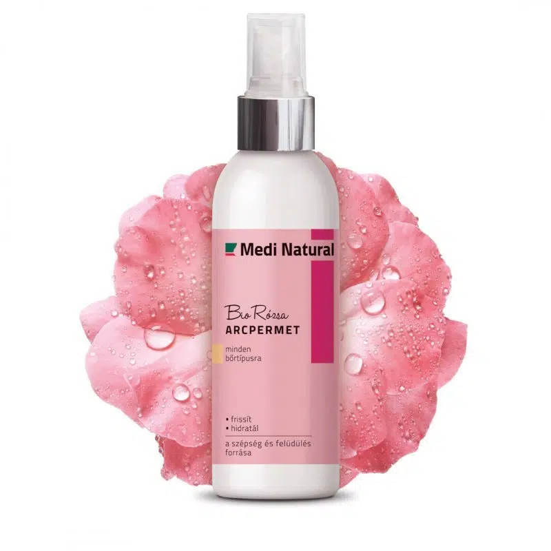 Medinatural arcpermet bio rózsa hidrolat 100ml Medinatural arcpermet bio rózsa hidrolat 100ml