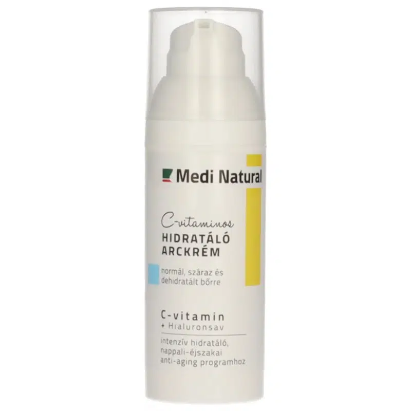 Medinatural hidratáló arckrém C-vitaminnal 50ml Medinatural hidratáló arckrém C-vitaminnal 50ml