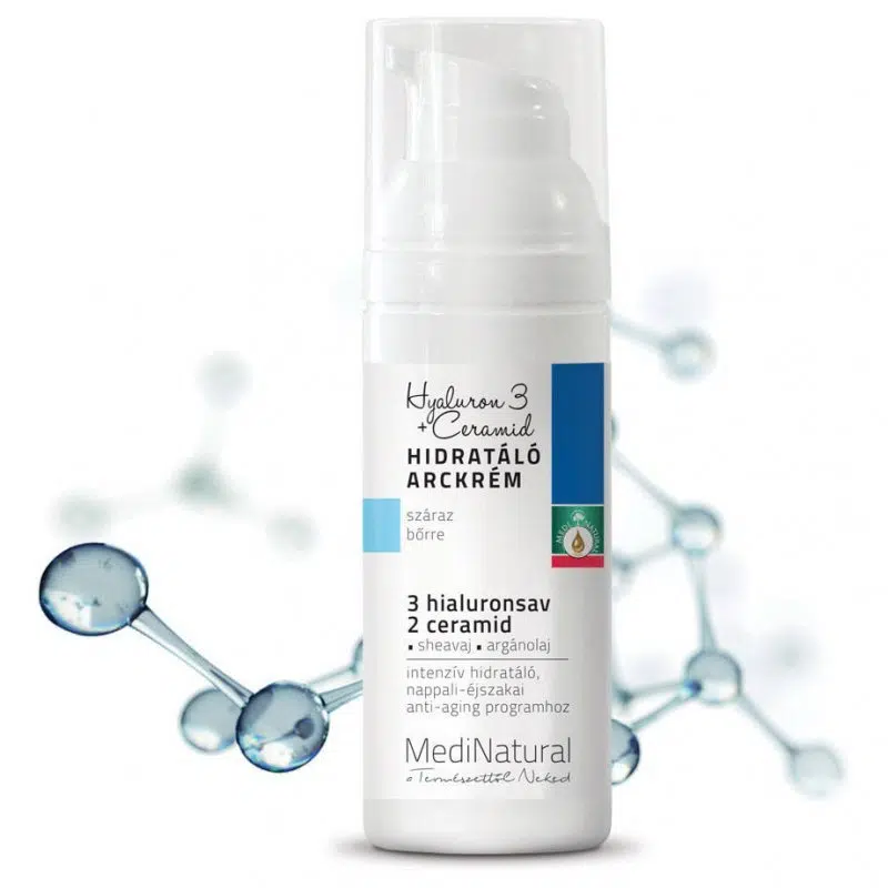 Medinatural Hyaluron 3 + Ceramid hidratáló arckrém 50 ml Medinatural Hyaluron 3 + Ceramid hidratáló arckrém 50 ml