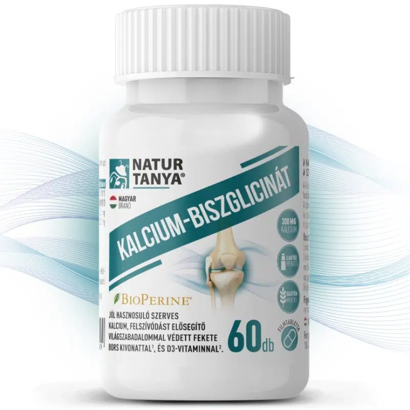 Natur Tanya Kalcium-Biszglicinát + BioPerine és D3-vitamin kapszula 60db Natur Tanya Kalcium-Biszglicinát + BioPerine és D3-vitamin kapszula 60db