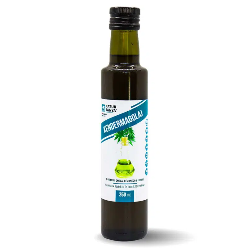 Natur Tanya Kendermagolaj - Prémium minőség, hidegsajtolással - Külsőleg és belsőleg 250ml Natur Tanya Kendermagolaj - Prémium minőség, hidegsajtolással - Külsőleg és belsőleg 250ml