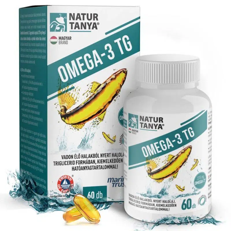 Natur Tanya Omega-3 TG - Vadvízi halolaj kapszula 60db Natur Tanya Omega-3 TG - Vadvízi halolaj kapszula 60db