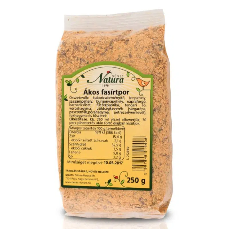 Natura ákos fasirtpor 250 g Natura ákos fasirtpor 250 g