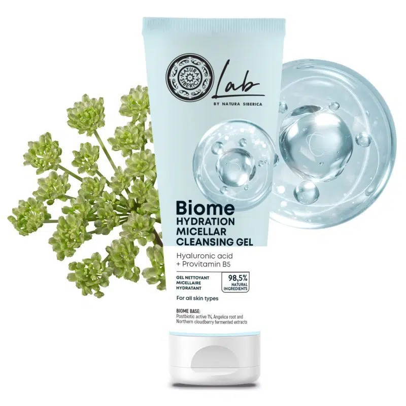Natura Siberica Lab Biome Hidratáló Micellás tisztító gél Hialuronsav + B5 provitamin 140ml Natura Siberica Lab Biome Hidratáló Micellás tisztító gél Hialuronsav + B5 provitamin 140ml