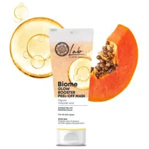 Natura Siberica Lab Biome Ragyogásfokozó lehúzható arcmaszk Papain + Glikolsav 75ml