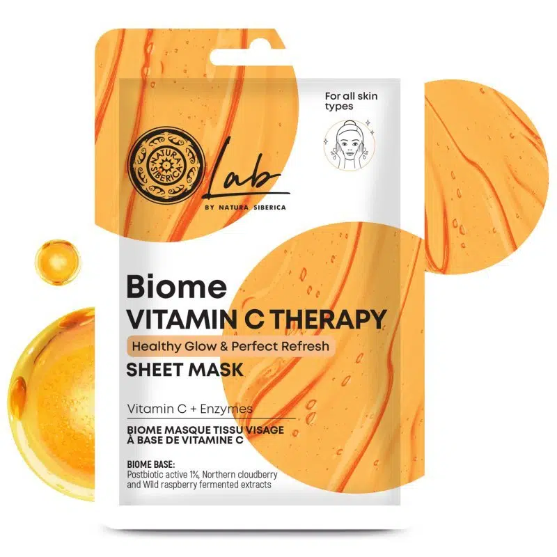 Natura Siberica Lab Biome Vitamin C Therapy Fátyolmaszk enzimekkel 25g Natura Siberica Lab Biome Vitamin C Therapy Fátyolmaszk enzimekkel 25g