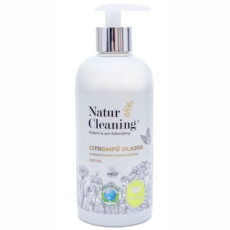 NaturCleaning Citromfű olajos mosogatószer koncentrátum 500ml pumpás NaturCleaning Citromfű olajos mosogatószer koncentrátum 500ml pumpás