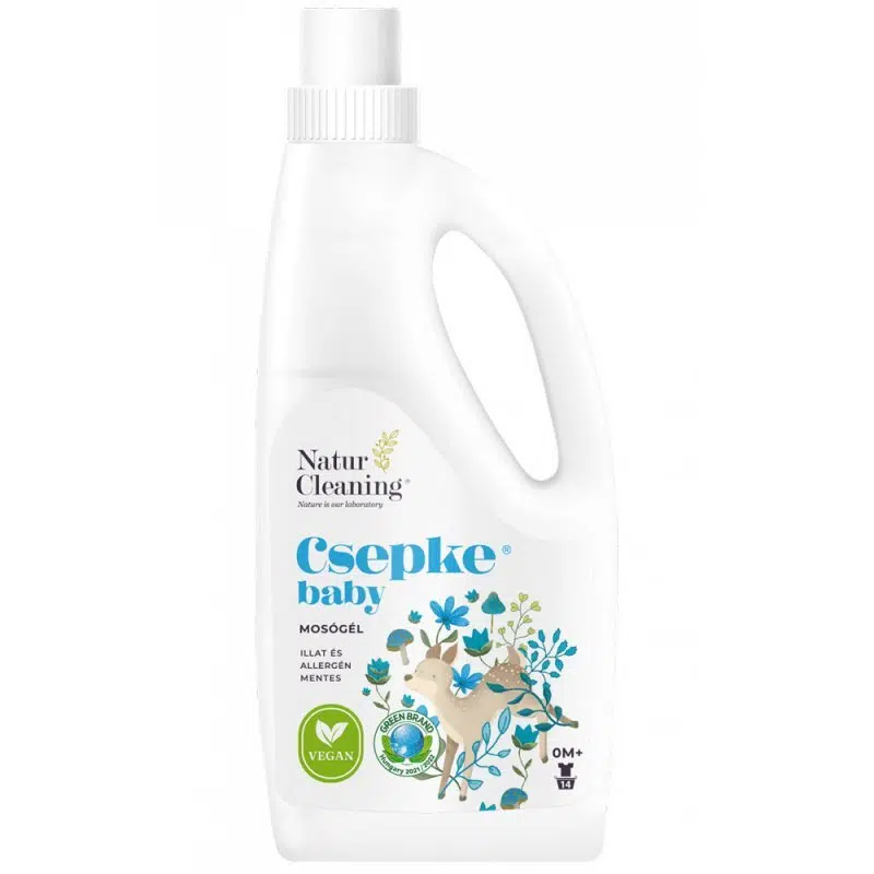 NaturCleaning Csepke Baby allergénmentes mosógél 0m+ 1 liter NaturCleaning Csepke Baby allergénmentes mosógél 0m+ 1 liter