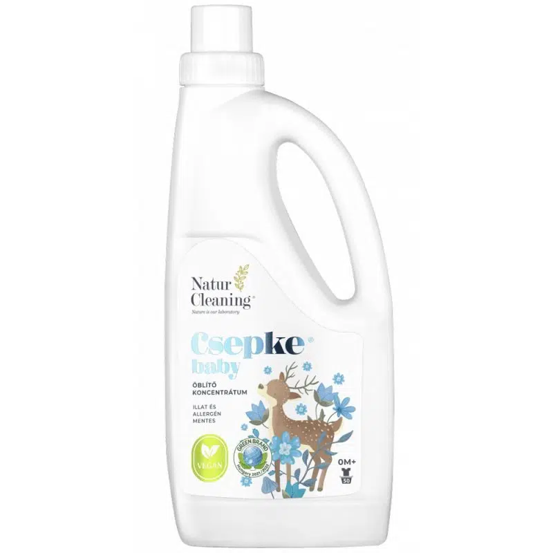 NaturCleaning Csepke Baby allergénmentes öblítő 0m+ 1 liter NaturCleaning Csepke Baby allergénmentes öblítő 0m+ 1 liter