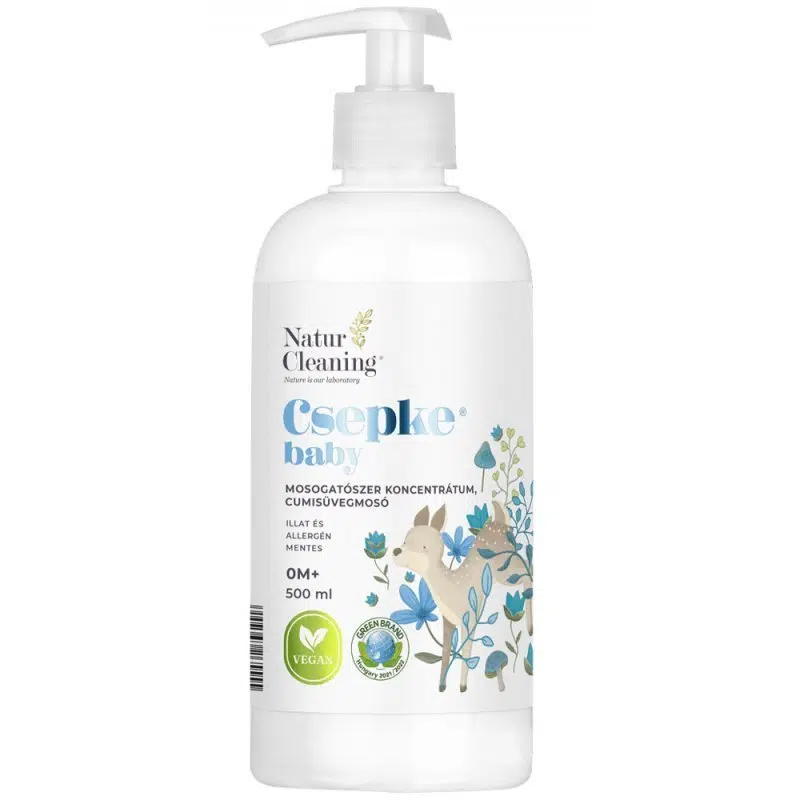NaturCleaning Csepke Baby mosogatószer koncentrátum, cumisüveg mosó 0m+ 500ml NaturCleaning Csepke Baby mosogatószer koncentrátum, cumisüveg mosó 0m+ 500ml
