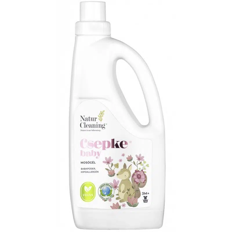 NaturCleaning Csepke Baby mosógél babapúder, hipoallergén 1 liter NaturCleaning Csepke Baby mosógél babapúder, hipoallergén 1 liter