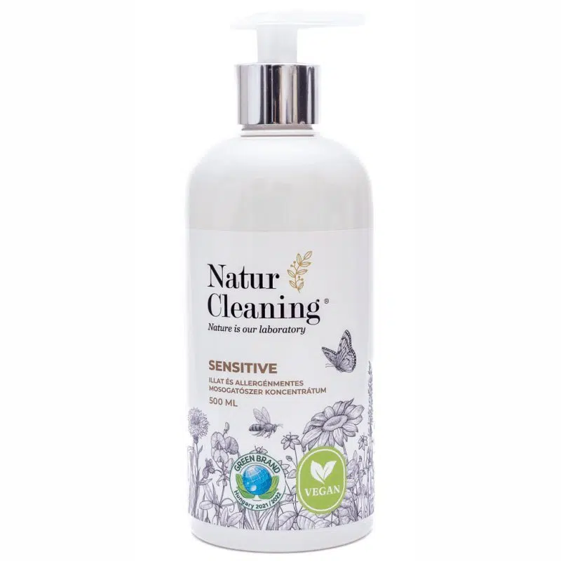 NaturCleaning mosogatószer koncentrátum Sensitive illat és allergénmentes 500ml pumpás NaturCleaning mosogatószer koncentrátum Sensitive illat és allergénmentes 500ml pumpás
