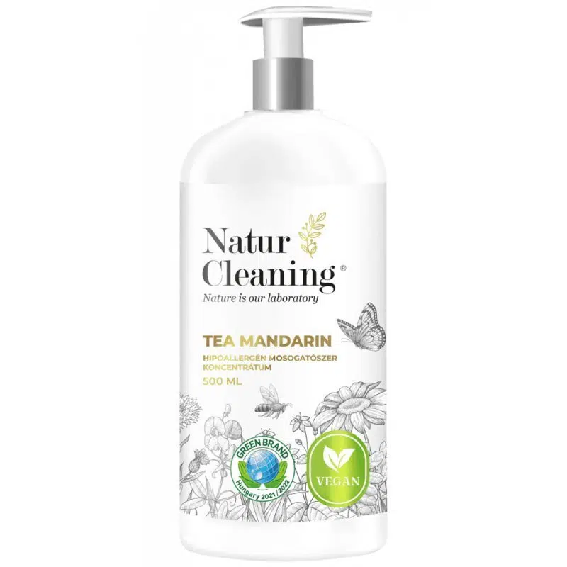NaturCleaning mosogatószer koncentrátum Tea-mandarin 500ml pumpás NaturCleaning mosogatószer koncentrátum Tea-mandarin 500ml pumpás