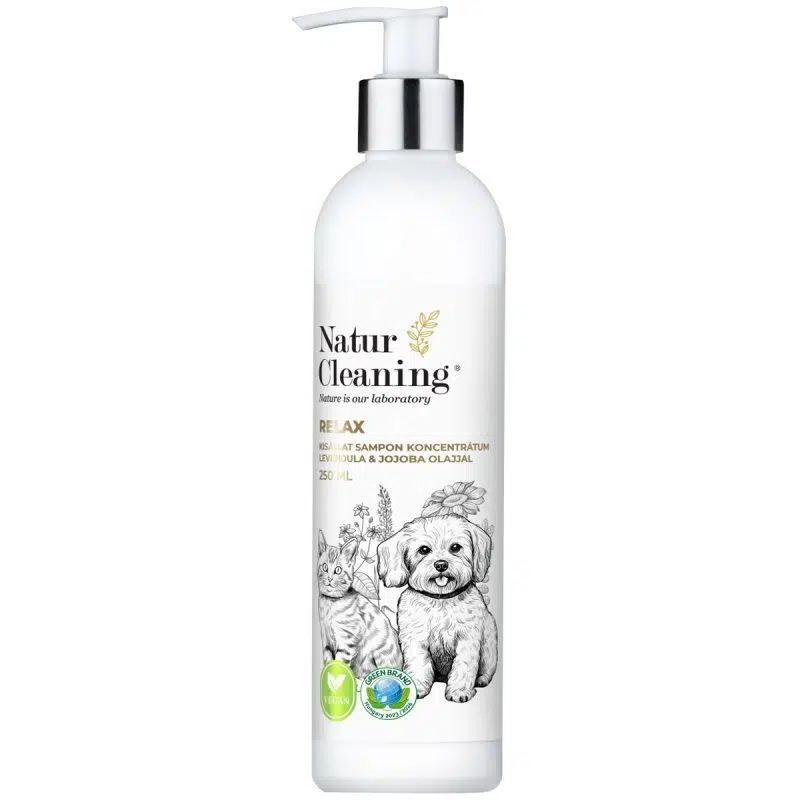NaturCleaning Relax Kisállat sampon koncentrátum levendula & jojoba olajjal 250ml NaturCleaning Relax Kisállat sampon koncentrátum levendula & jojoba olajjal 250ml