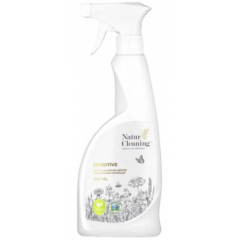 NaturCleaning Sensitive illat és allergén mentes citromsavas vízkőoldó 500ml NaturCleaning Sensitive illat és allergén mentes citromsavas vízkőoldó 500ml