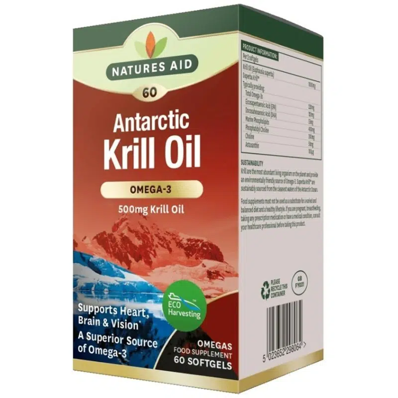 Natures Aid Krill Oil 500mg lágykapszula 60 db Natures Aid Krill Oil 500mg lágykapszula 60 db