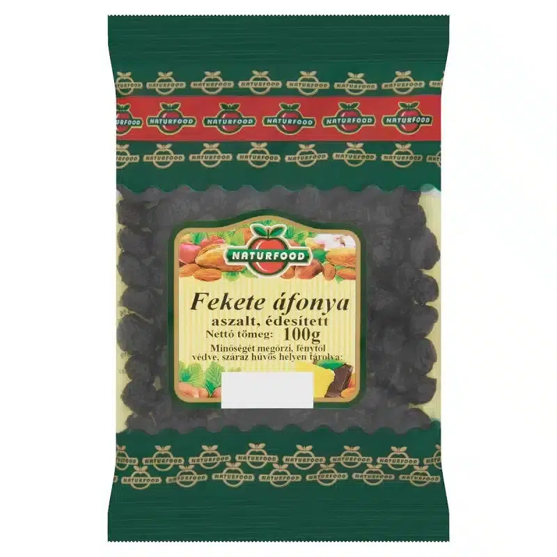 Naturfood aszalt fekete áfonya 100 g Naturfood aszalt fekete áfonya 100 g